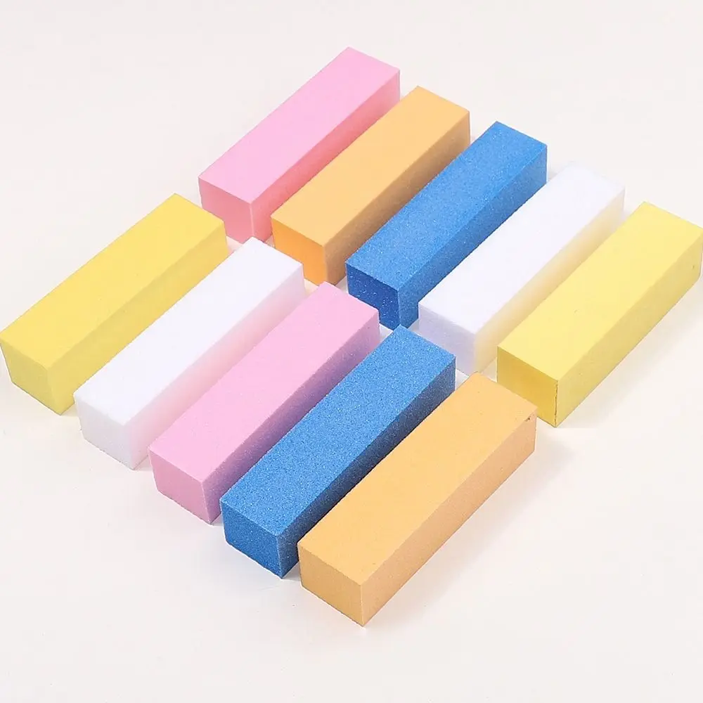 Hot Professional Nail Buffers Rectangular Pink Purple Nail Manicure Tools Kit Block Colorful Nail Care Tool for Nail