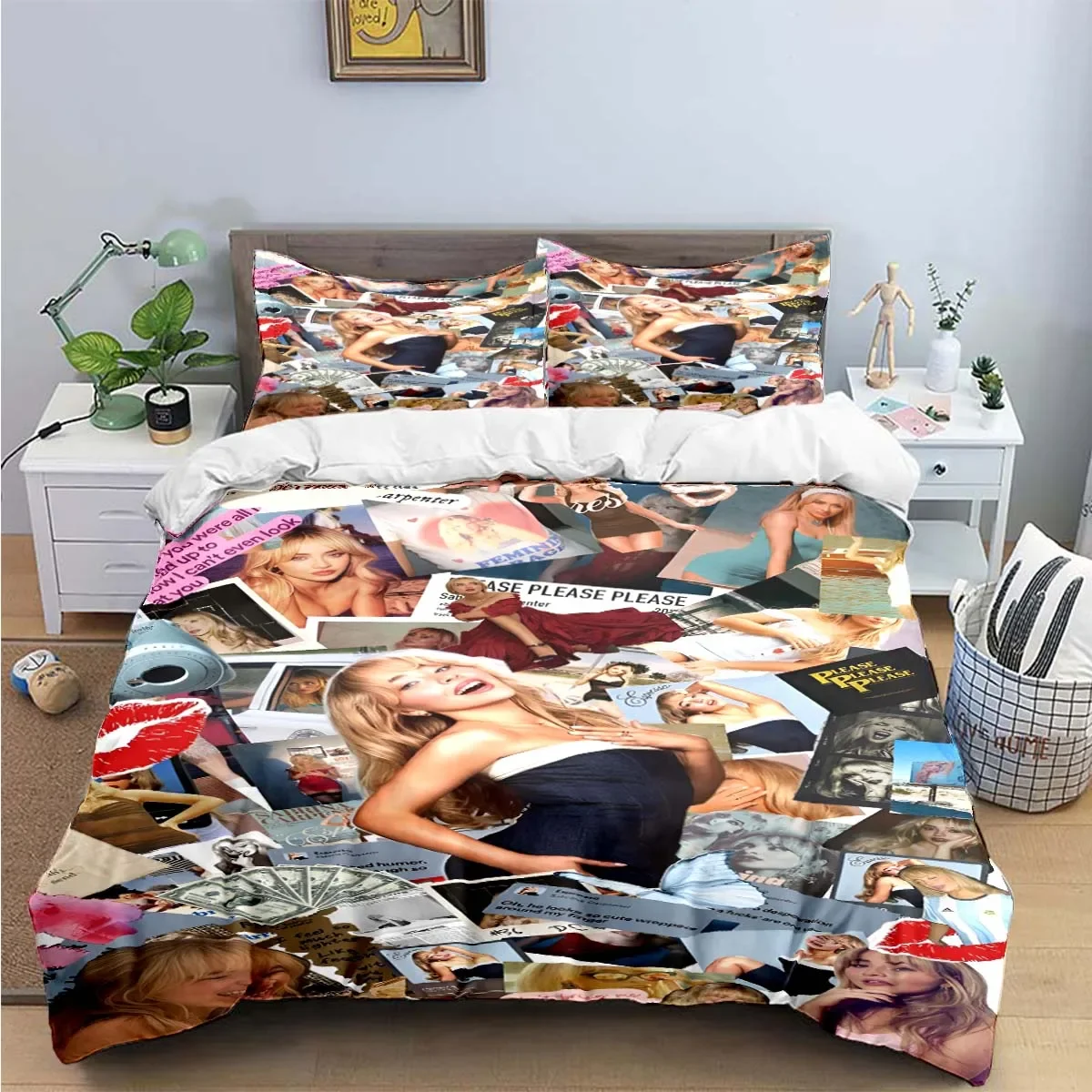 Hot Pop Sängerin S-Sabrina Bettwäsche-Sets Bett Liefert Set Bettbezug Bett Tröster Set Bettwäsche Set Luxus Geschenk – Detail 19