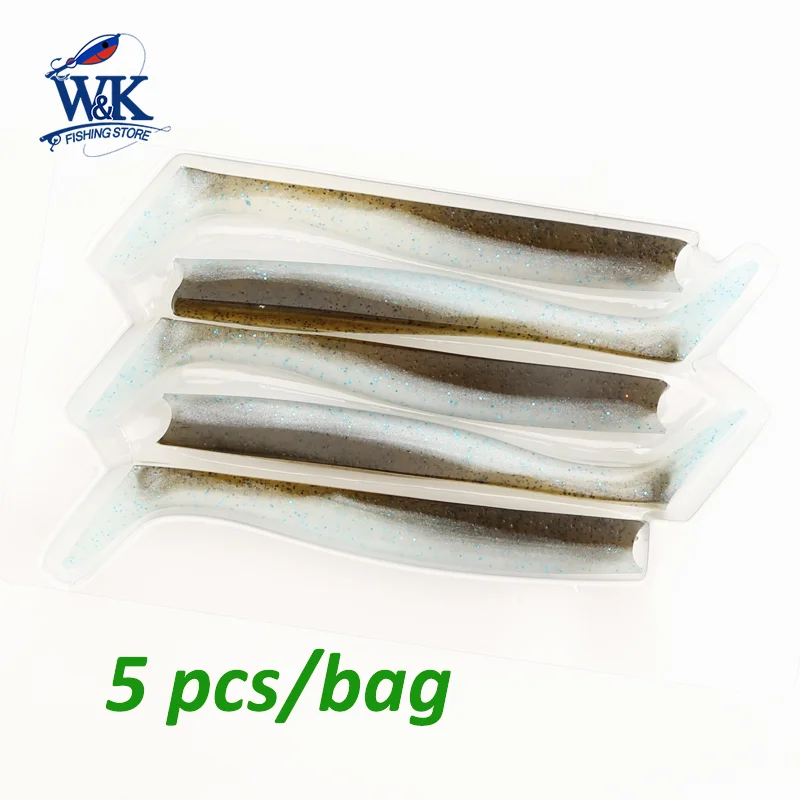 5pcs 10cm Soft Bait Big Paddle Tail Shad for Pike Zander Freshwater Fishing Lures Eel Swimbait Colorful Soft Lure