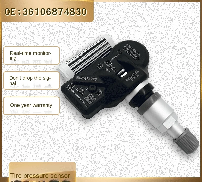 Tire pressure sensor 6874830 BMW tire pressure TPMS detector 36106874830