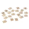 50pcs Mini Brass Furniture Hinges Jewelry Wooden Box Cabinet Door Hinges Furniture Hinges Hardware DIY Crafts Tool - Image 6