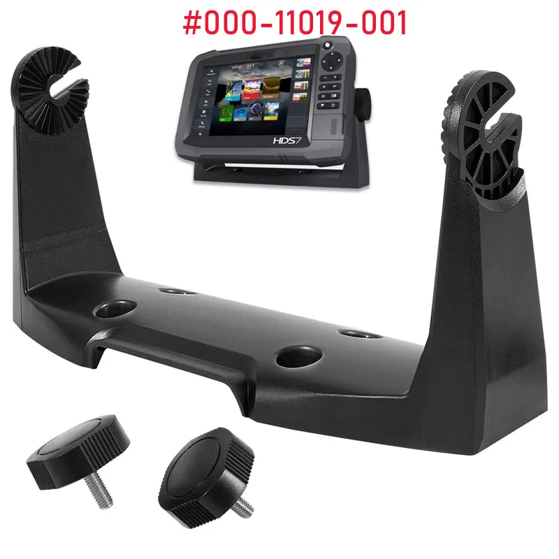 000-11019-001 Staffa Di Montaggio Staffa Cardanica Con Manopole Per Modelli Touchscreen Lowrance Hds-7 Hds Gen3, Gen2 , Elite E Gancio 7