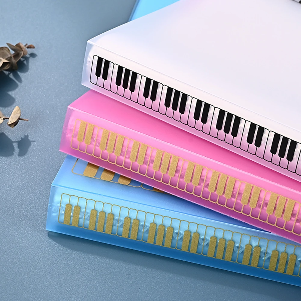 40 Pages Piano Score Holder A4 Music Book Clip Sheet Note File Paper Folder Score Book Clip A4 Data Score Folder Waterproof