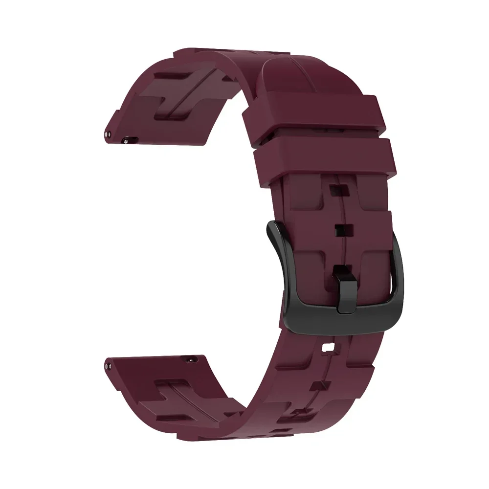 Silicone Sports Bracelet Watchband, 20mm/22mm Adjustable Strap