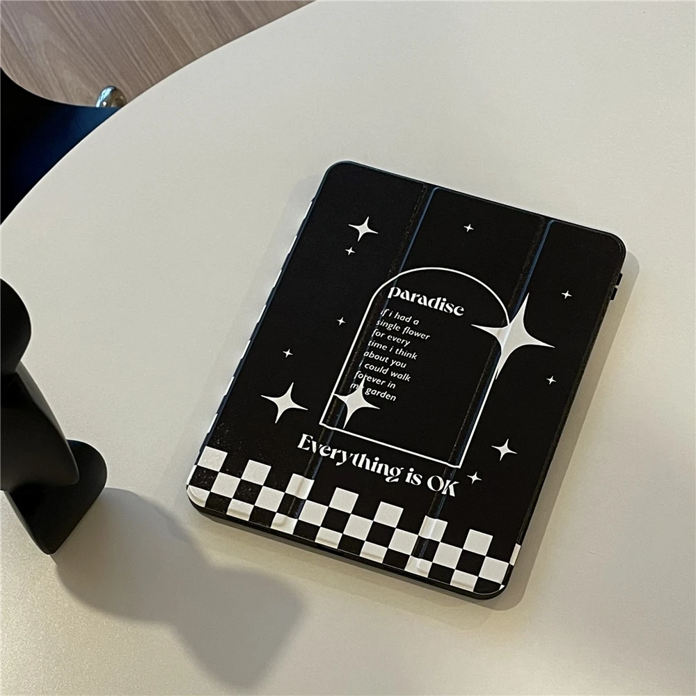 

Black chessboard Tablet for IPad Air 5 4 IPad Pro 2021 Cover IPad 10.5 IPad 7 8 9 Th IPad Mini 6 IPad 10th 2022