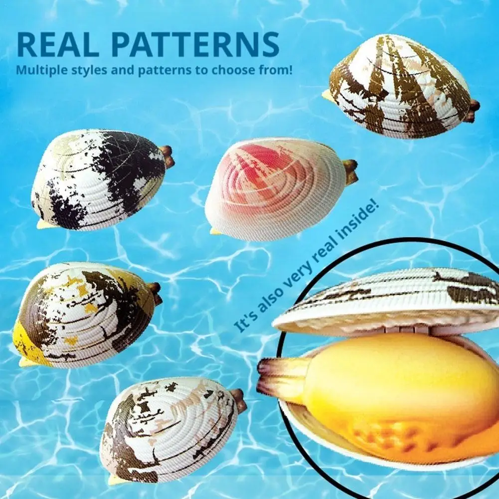 Water-spraying Clam Toys Tricky Water-absorbing Marine Shellfish Mini Water Guns Creative Small Gifts For Children On April Fool
