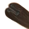 8x11cm Swiss Lace Human Hair Topper Hair Piece 10inch Virgin Hair Natural Scalp Top Clips In for Women Mild Hair Loss Volume 6