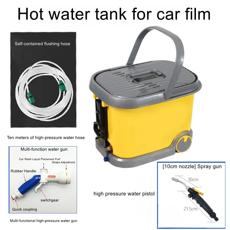 Car film tool scraper assistant high pressure water spray invisible car coat controllable temperature water out of t