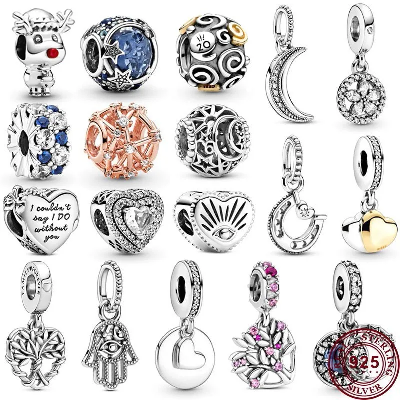New Hot 925 Silver Exquisite Tree Of Life Star Pendant For Women Original Bracelet High Quality Fashion Charm Jewelry hot selling 925 sterling silver pan shiny love tree fashion safety chain suitable for women diy bracelet high quality jewelry