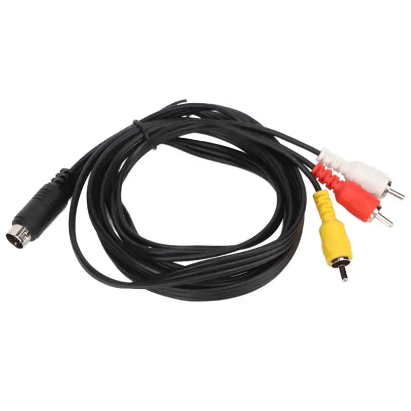 GINTOOYUN Mini DIN 9 Pin Cavo MINI DIN 9 Pin a 3 * DC3.5mm Cavo audio rosso, ver