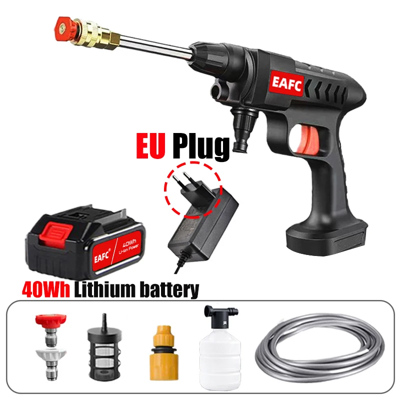 Wireless High Pressure Car Wash Machine 500W Portable High