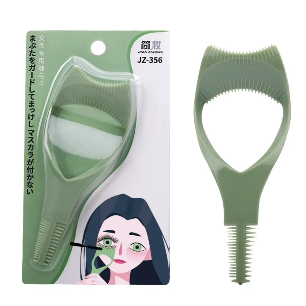 New Eyeliner Assistant 3-In-1 Eyelash Comb Template Crystal Guide Make Up Brush Protect Eyes Cosmetic Mascara Shield Women