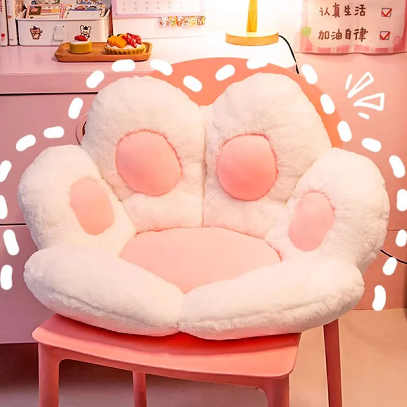 

Cat's Paw Cushion For Girls Cute and Comfortable Fart Cushion Office Waist Support Cushion Carpet Bay Window Backrest Cushion