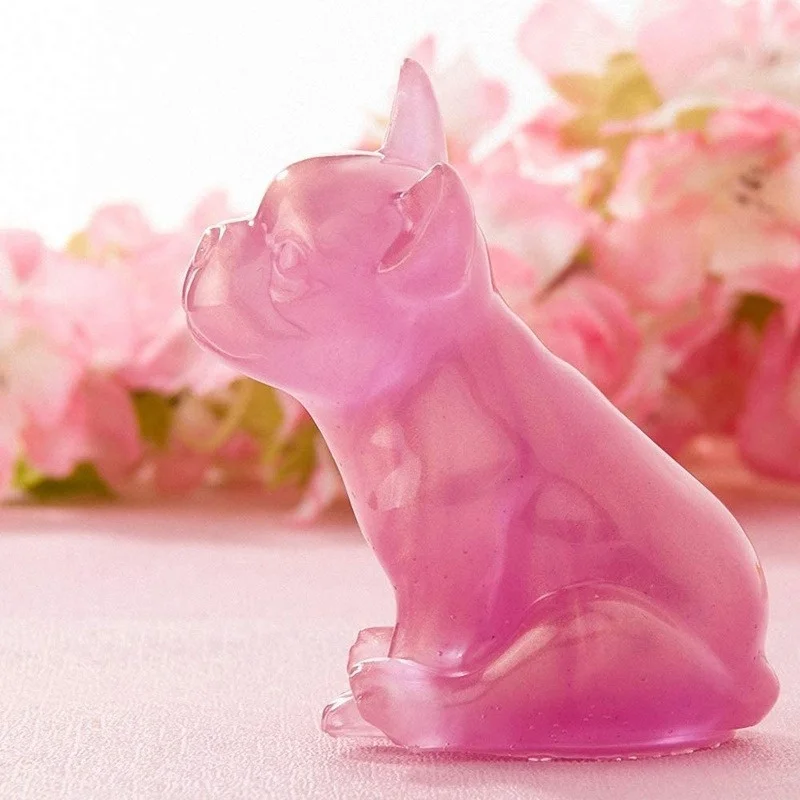 Crystal Epoxy Mould 3D French Bulldog Silicone Chocolate Shaped Dessert Decoration Baking Accessories