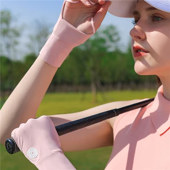 Summer Golf Sunscreen Finger Glove Ice Silk Material For Men Women With High Elasticity Durable Comfortable Hands Protection