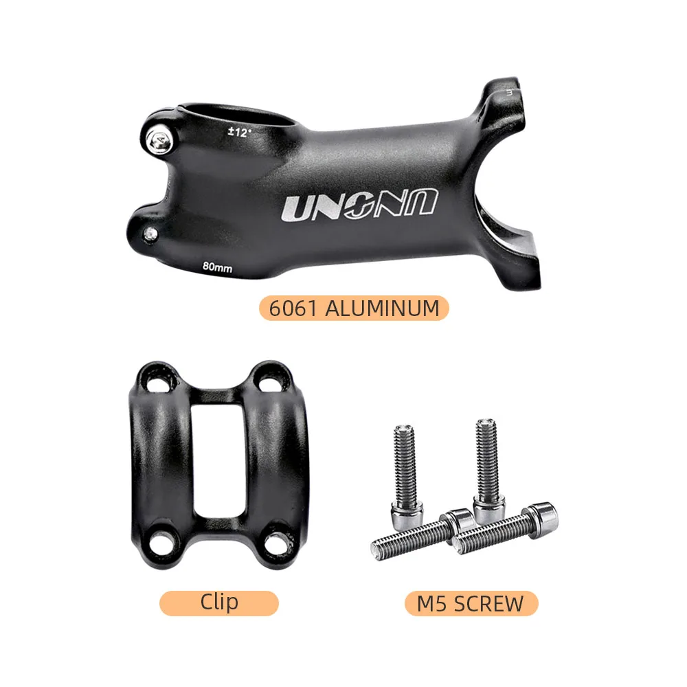 UNO-Fahrradlenkervorbau, Road Mountain und Gravel, Power Parts Riser, 12 Grad, 60–110 mm, 31,8 x 28,6 mm Aluminiumlegierung – Detail 6