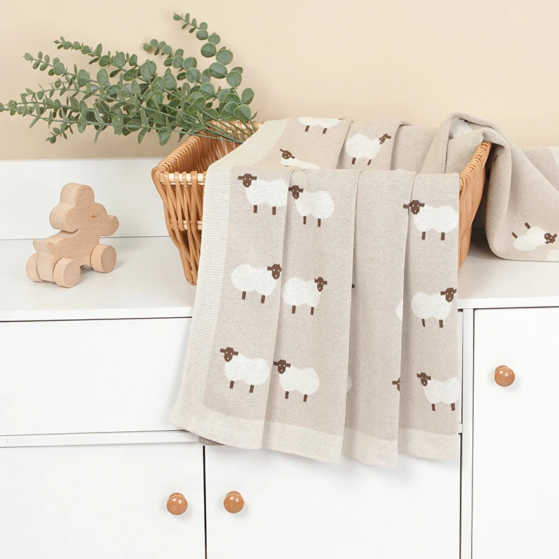 Knitted Cotton Baby Blanket 6