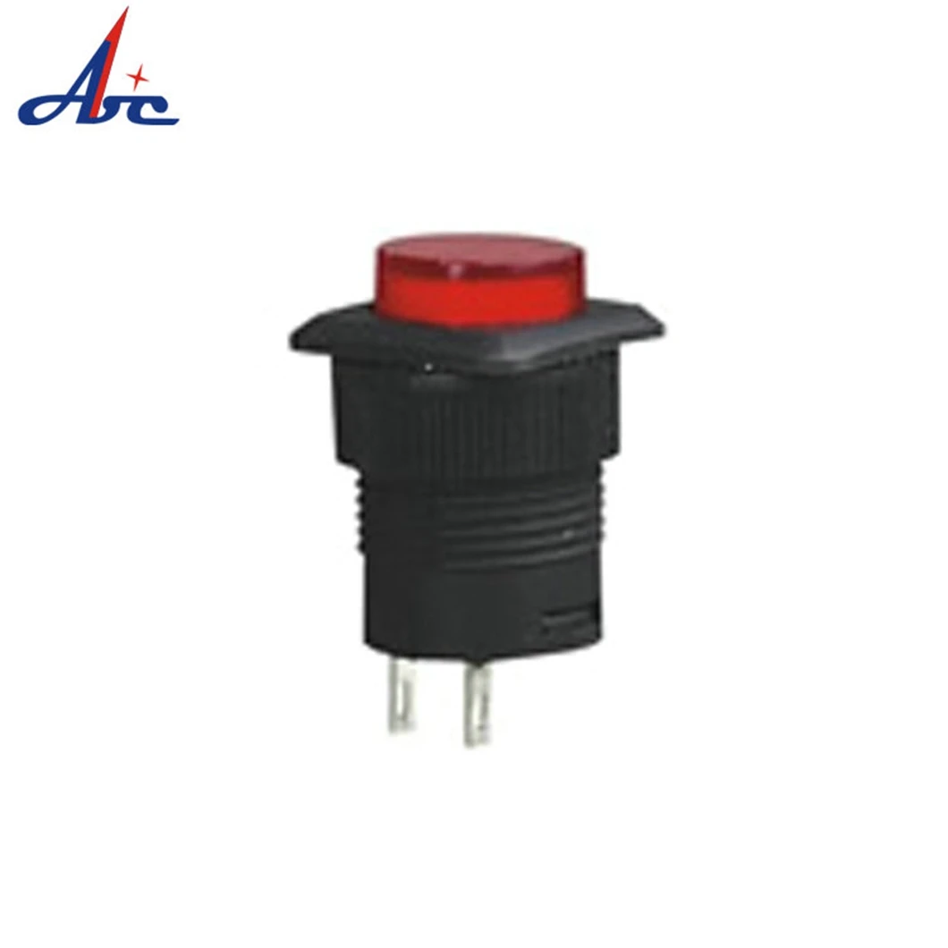 

100 шт R16-504A/504B 16 мм dia фиксация ВКЛ./ВЫКЛ.-(вкл.) пластиковый самоблокирующийся 2-контактный квадратный 220 вольт кнопочный переключатель