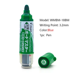 Vibrant V Board Master Whiteboard Marker - Refillable Dry Erase Pen for Teachers and Office Use (3.2mm Green)