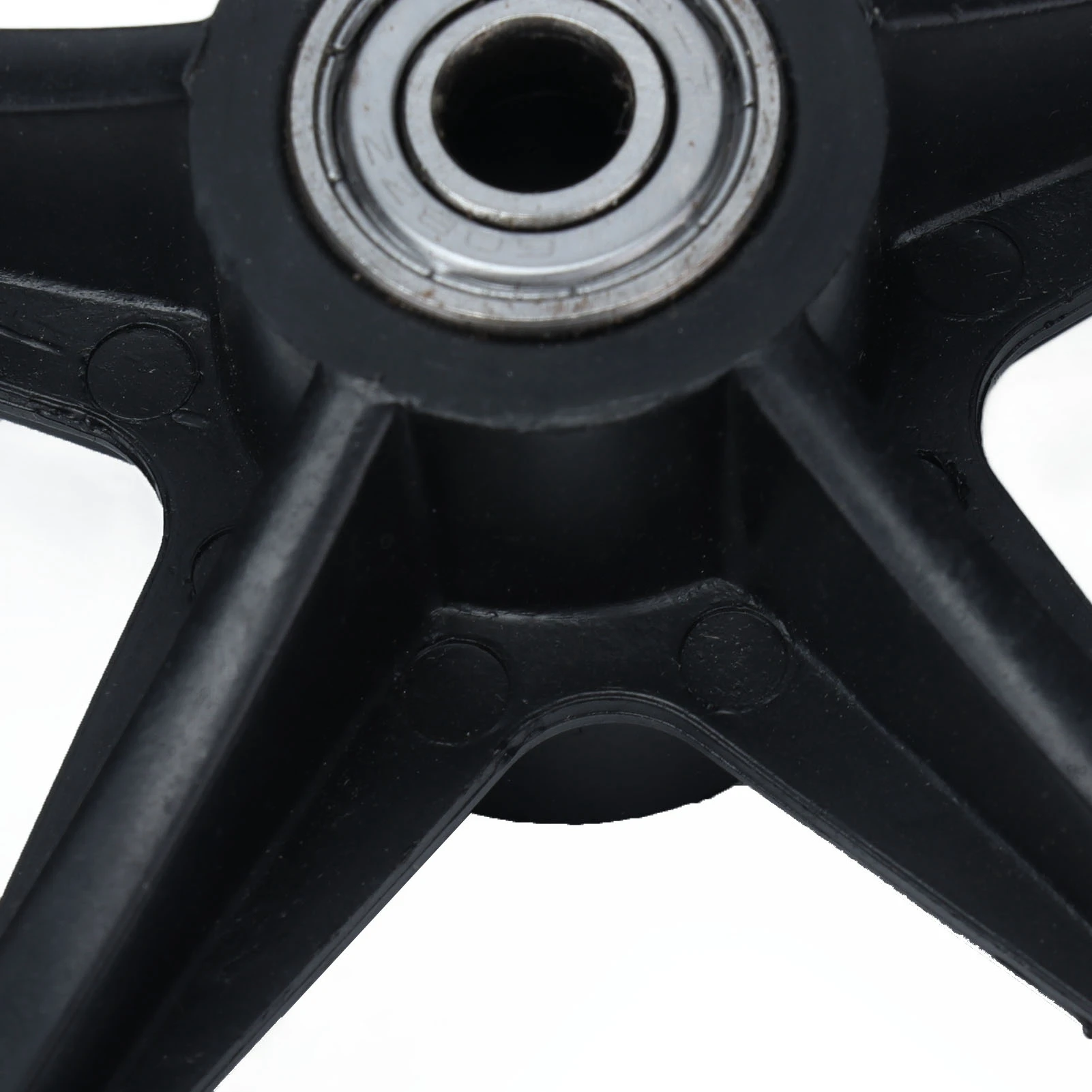 6/8inch 5/6 Holes Solid Wheel PU Wheelchair Rollator Caster Hub Replacement 608ZZ Metal Bearing Wheel Wheelchair Accessory Parts 5