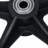 6/8inch 5/6 Holes Solid Wheel PU Wheelchair Rollator Caster Hub Replacement 608ZZ Metal Bearing Wheel Wheelchair Accessory Parts 5