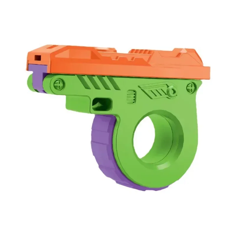 Stress Relief Toy Gun Mini M1911 Fingertip Carrot Gun Model Fidget Toys Anti Stress Toys For Kid Adult