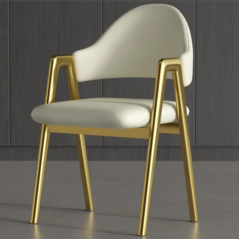 

Nordic dining chairs modern minimalist chair backrests Instagram popular coffee restaurant A-shaped chairs casual iron chairs