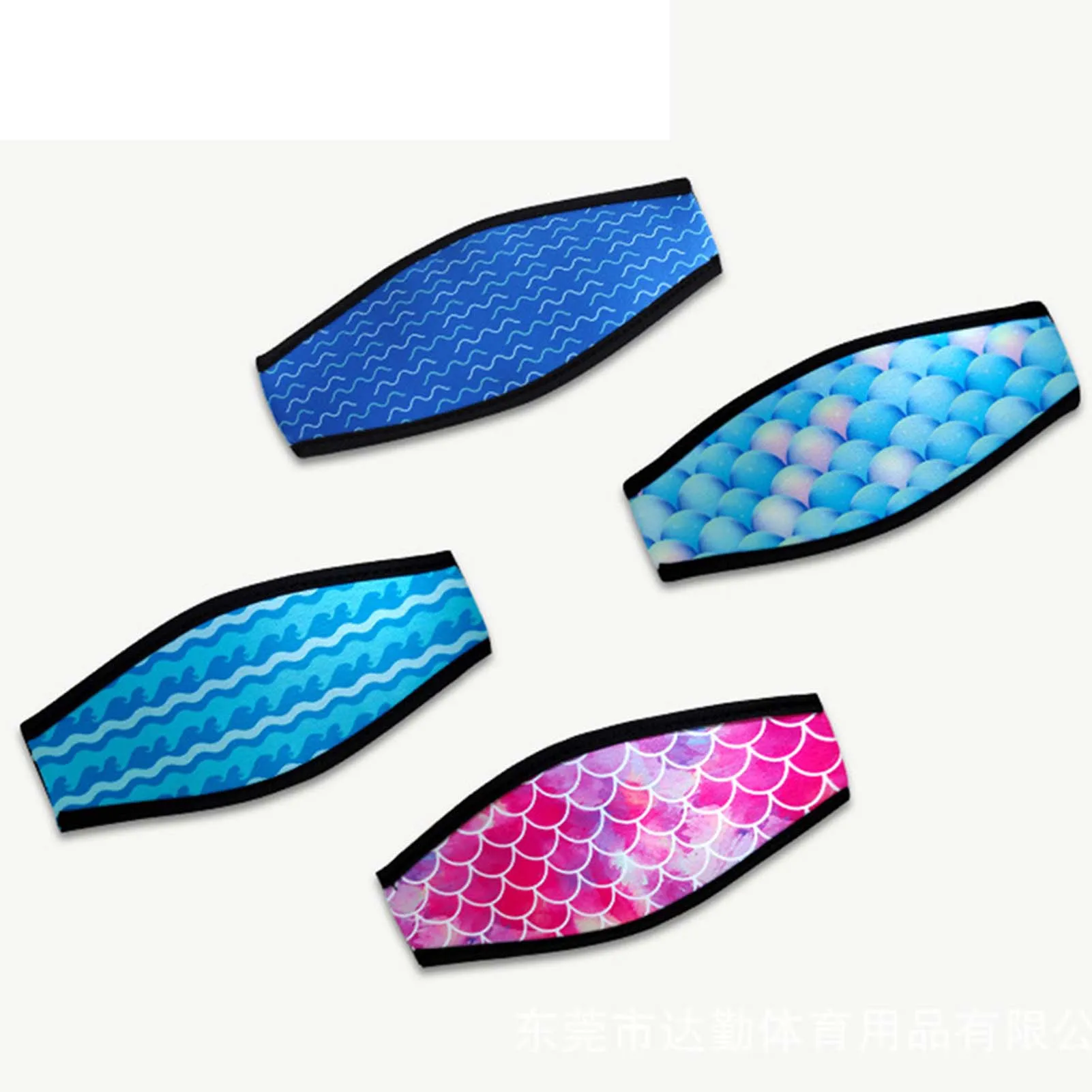 Diving Mask Slap Straps Waterproof Goggle Strap Covers For Dive And
