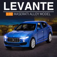 

1:32 Maserati Levante SUV Alloy Car Model Diecast & Toy Vehicles Metal Car Model Simulation Sound Light Collection Kids Toy Gift