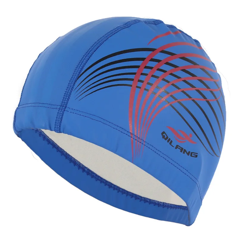 2023 Lady Swimming Cap Swim Pool Men Beach Cap Ears Hair PU Bathing Hat For Boys Girls Long Hair Lady Swim Cap For Women 2