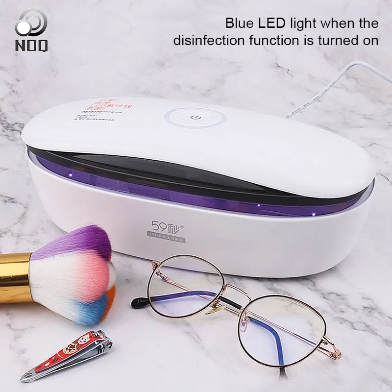 New 59S UV Sterilization Box 20pcs Leds Disinfection Box For Dry Manicure Esterilizador Machine Nail Tools Storage
