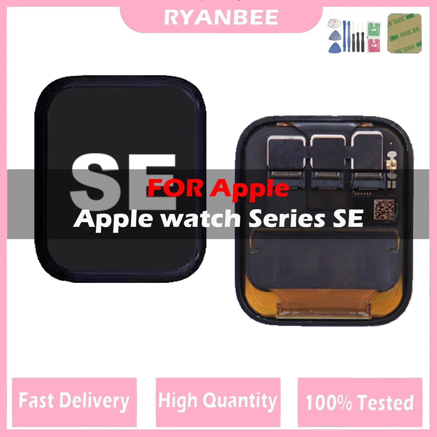 

ЖК-дисплей AAA + для apple watch Series SE, сенсорный ЖК-экран с дигитайзером в сборе для замены iWatch 40 мм 44 мм, с инструментами