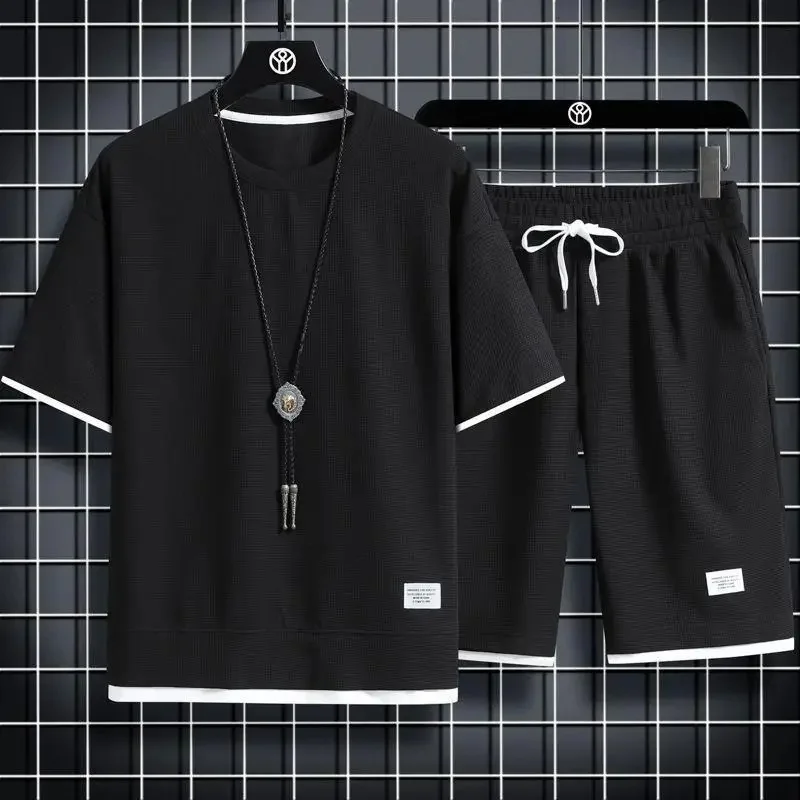 Waffle suit [black]]