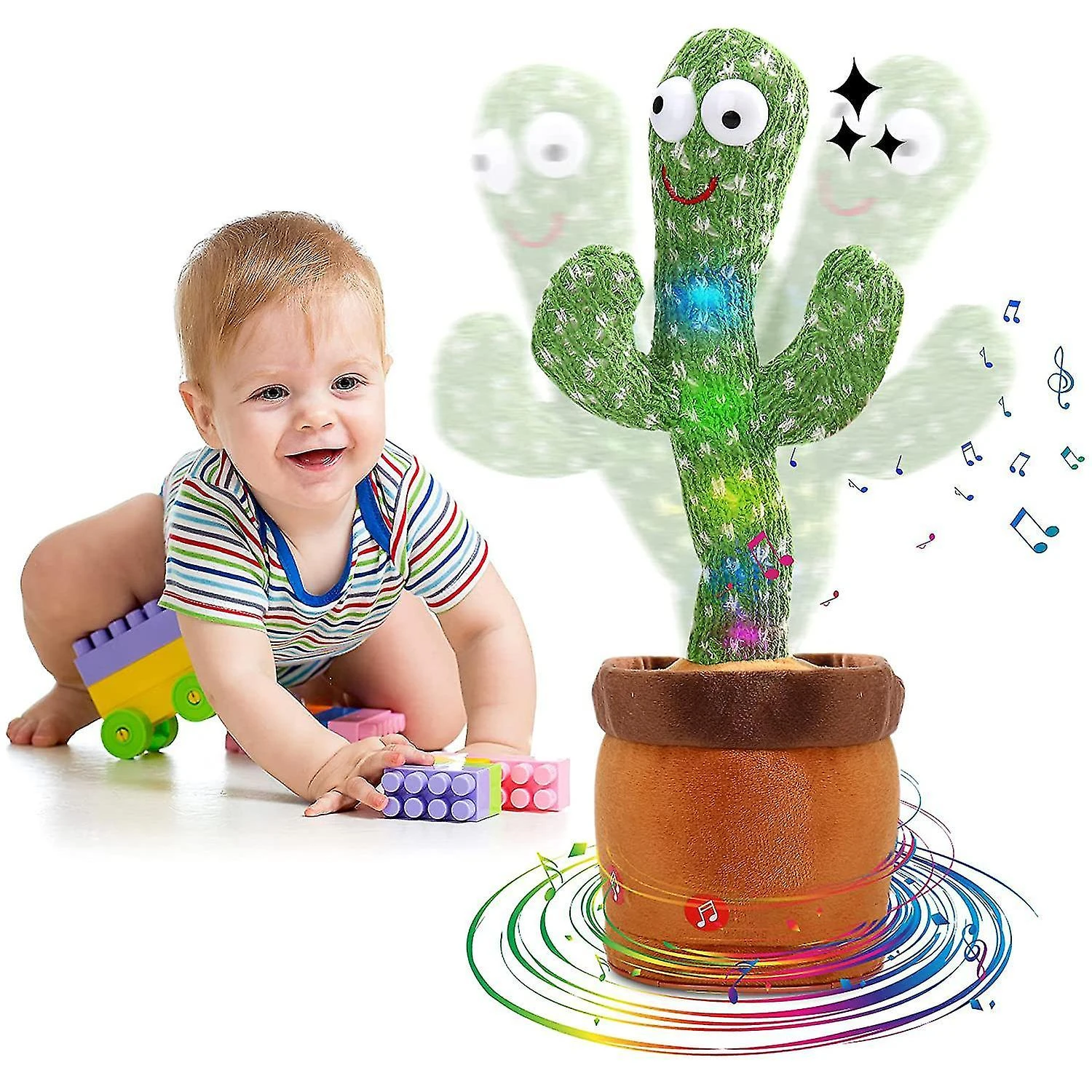 Dancing Cactus Toy Talking Repeat 