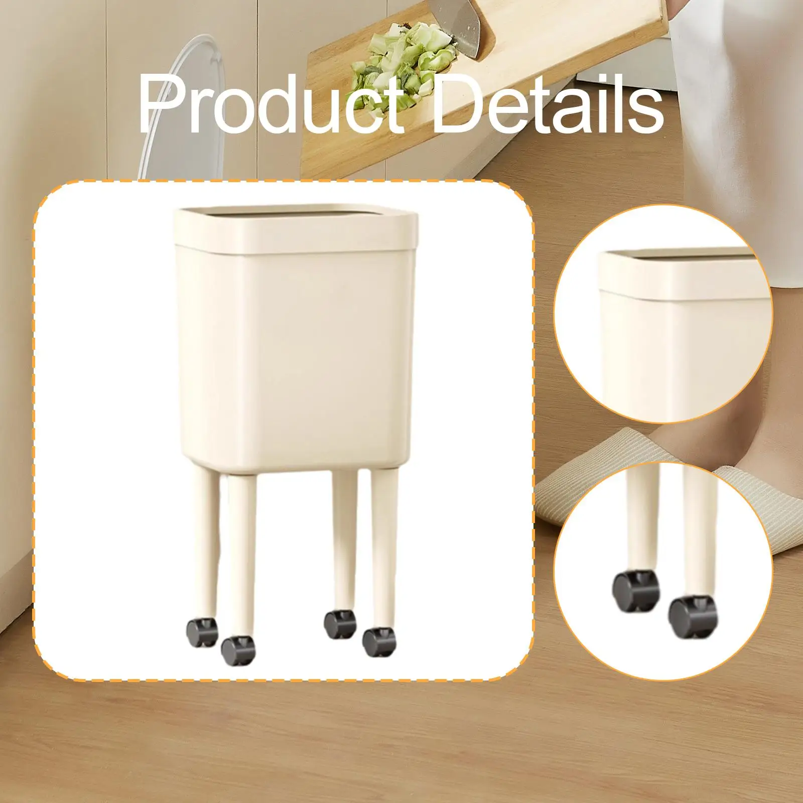 Trash Can Practical Waste Bin Garbage Can Wastebasket for Office Kitchen Bedroom Toilet Trash Can Practical Waste Bin Garbage Can Wastebasket for Office Kitchen Bedroom Toilet