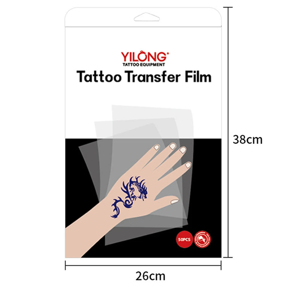 50pcs Transparent Tattoo Transfer Paper Tattoo Stencil Clear Pattern  Thermal Tattoo Transfer Film Paper - AliExpress