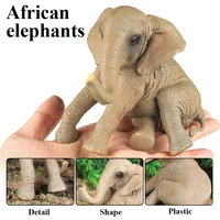 Oenux animaux sauvages africains éléphant modèle Simulation grand mammouth figurines d'action Figurine PVC jouet éducatif pour enfants cadeau 2