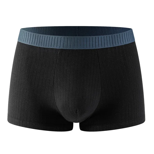 1 pièces Boxer respirant élastique Absorption d'humidité antibactérien slips haute qualité 95% coton sous-vêtements pour hommes