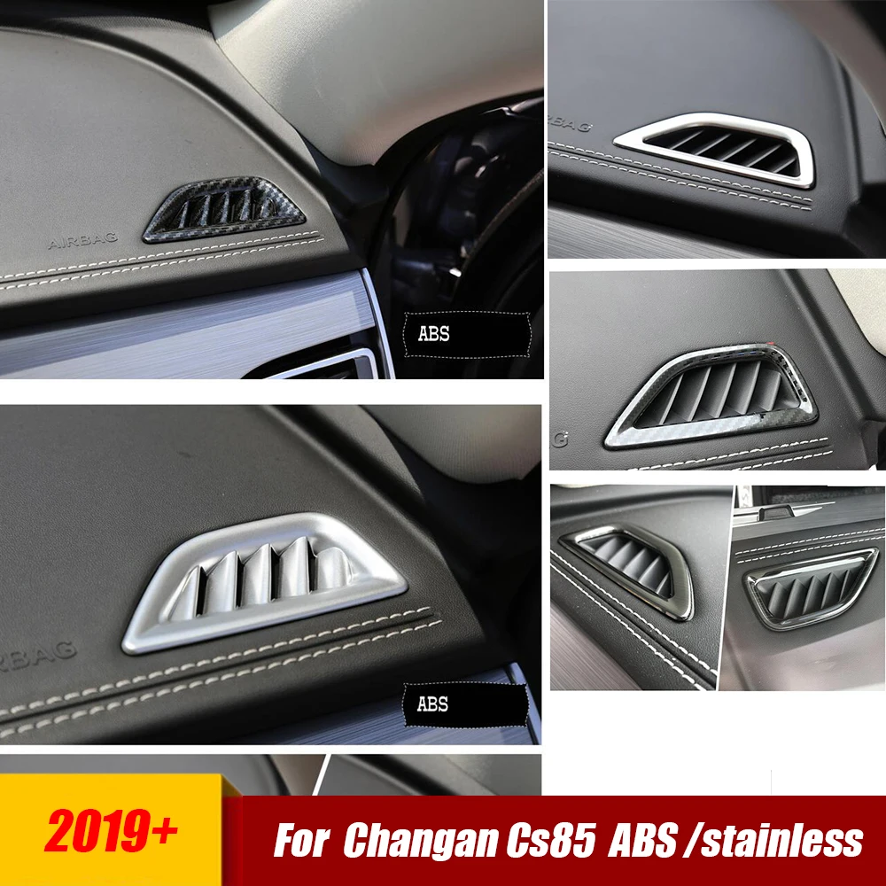 

Stainless / ABS LHD For Changan Cs85 2019 2020 2021 2022 accessories Car front Small air outlet Decoration Panel Cover Trim