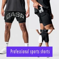GASP Shorts Muscle Brothers Summer Sports Breathable Men's Shorts Loose Training Bodybuilding Gym Outdoor Sports Wear 1