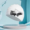 Universal Swimming Caps for Adult Children Ear Protection Silicone Swimming Cap Printing Cute Cartoon Swim Cap Pool Accessories 4