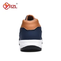YRZL Men Shoes Spring Autumn Waterproof Walking Sneakers Leisure Male Leather Sports Shoes Non-Slip Footwear Tennis for Men 3