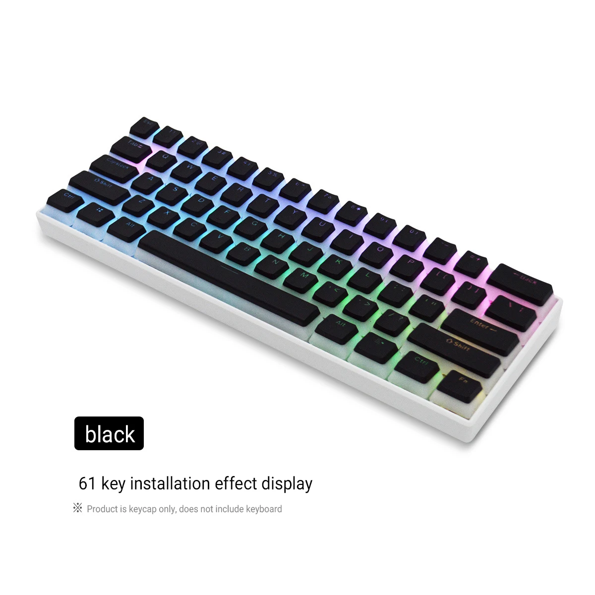 129 Keys Pudding Keycaps OEM Profile PBT Double Shot Keycap For Mx Switch Mechanical Keyboard ISO Layout RGB backlit Key Caps - 5