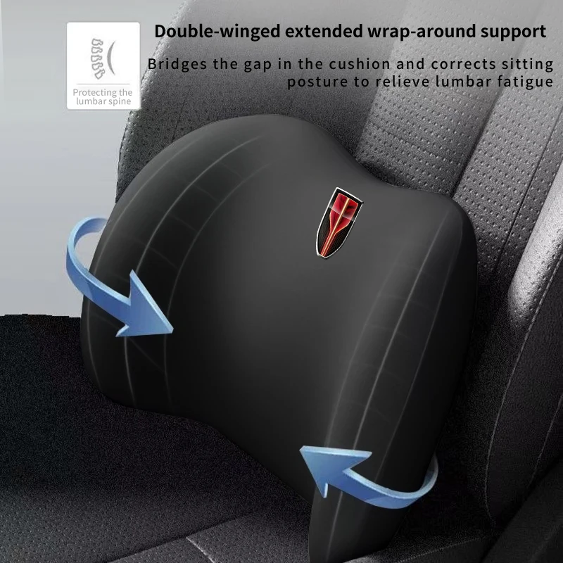 Car Accessories Seat Headrest Neck Pillow Lumbar Support For Hongqi H5 HS5 H6 H9 HS3 PHEV HS7 EH7 E-QM5 E-HS9