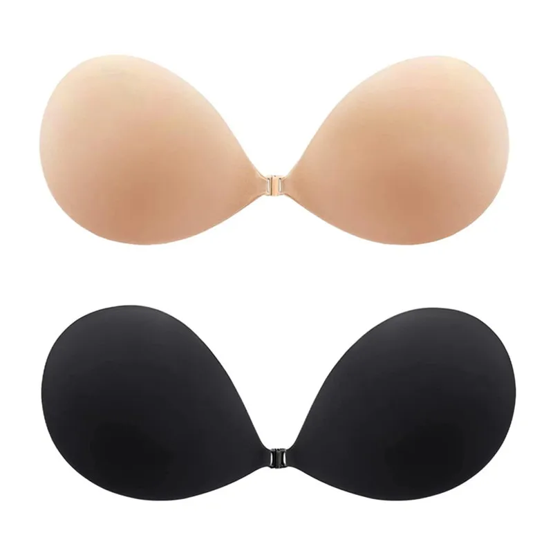 Invisible Push Up Bra Silicone Self Adhesive Strapless Bra Adhesive Breast  Pasty Nu Bra Chest Paste Invisible Bra Nipple Pads
