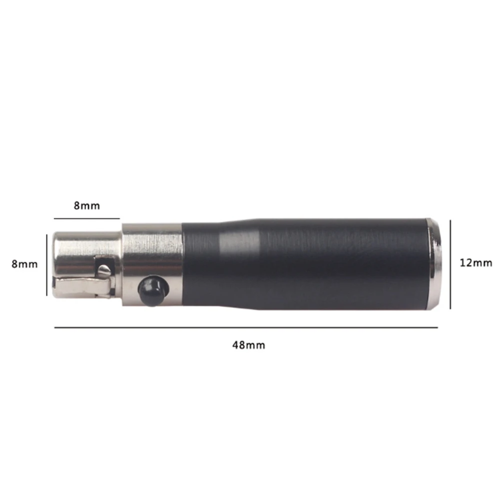 XLR 3 Pin Male to 4 Pin Female Adapter Plug for Microphone Speaker_OFSS