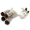 Fun Pet Toy Donkey Shape Corduroy Chew Toy For Dogs Puppy Squeaker Squeaky Plush Bone Molar Dog Toy Pet Training Dog Accessories 6