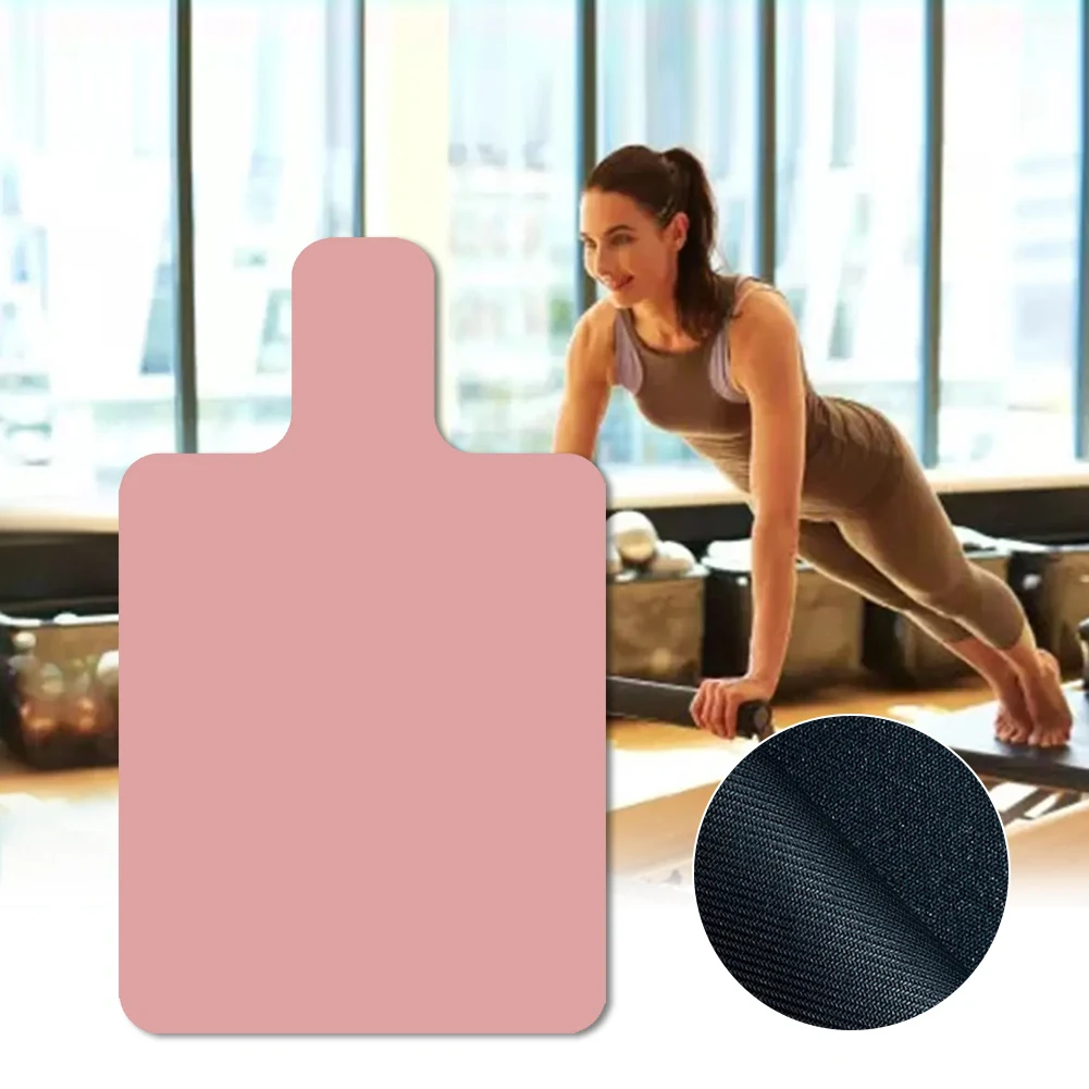 Yoga Mat Pilates Reformer Mat Sweat Absorbent Pilates Suede Rubber Yoga Mat Non-Slip Reformer Cover Portable for Balance Training