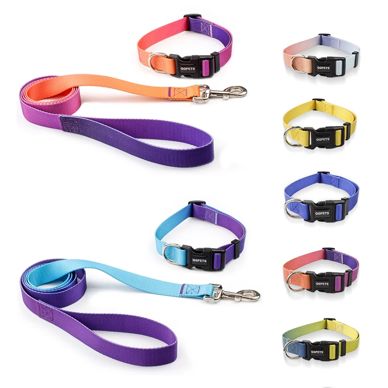 Spot Nylon Pet Cat Collar With Leash Set, Nylon Webbing Cat Leash