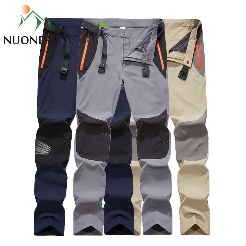 

Summer Quick Dry Elastic Mens Hiking Pants Windproof Outdoor Sport Breathable Mountain Climbing Trekking Masculino Cargo Pants